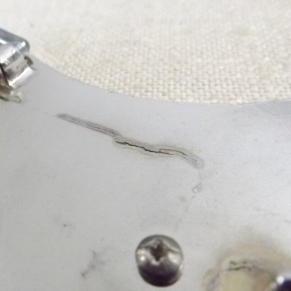 Southwestern Belt Buckle w/ Leather Insert (#2) - Picture 8 of 9